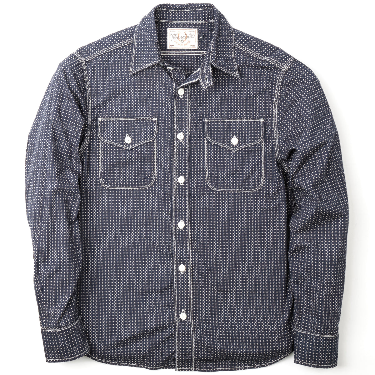 Wells Navy Polkadot