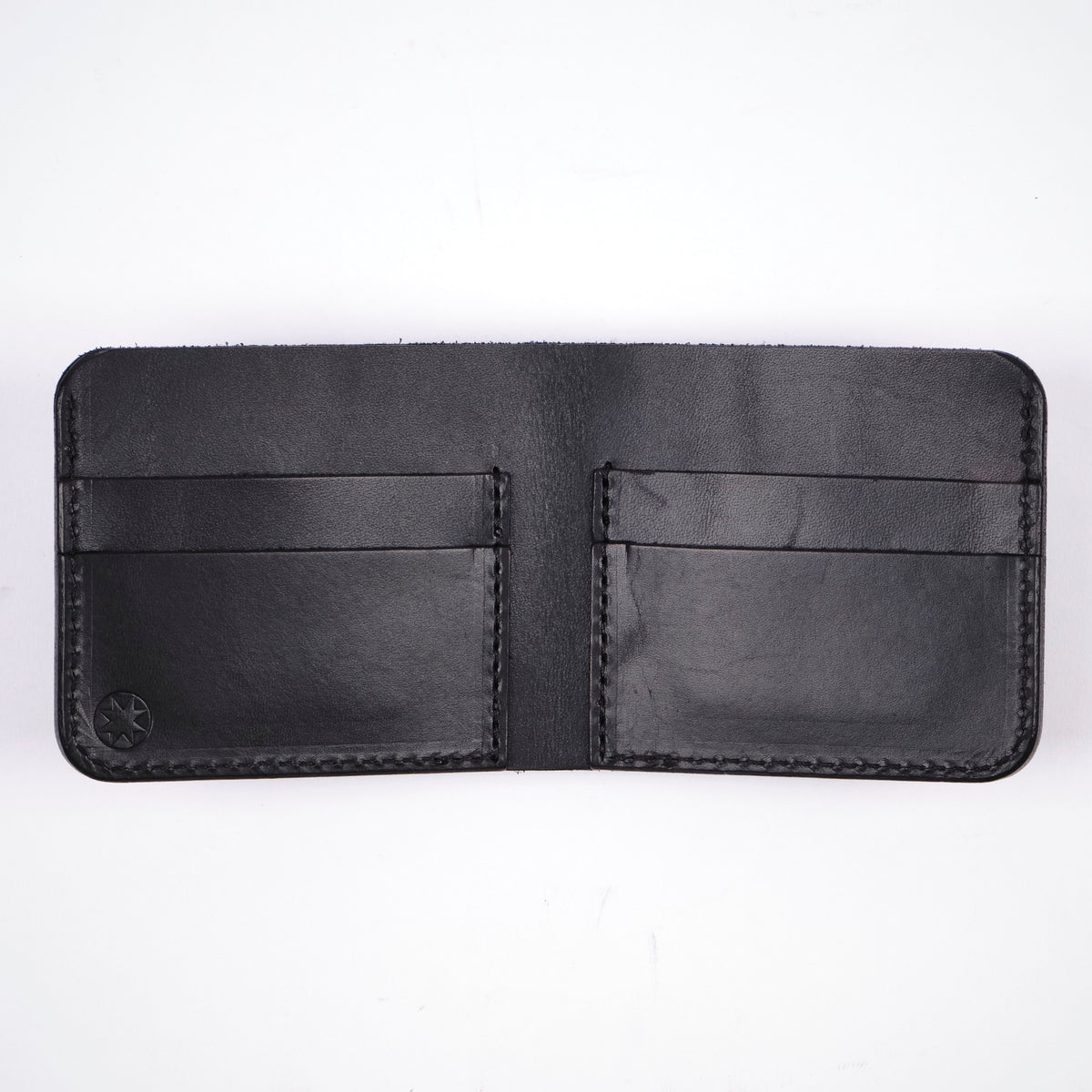 GOLDEN AGE SUPPLY CO. - PREMIUM ITALIAN LEATHER - BLACK BI-FOLD WALLET