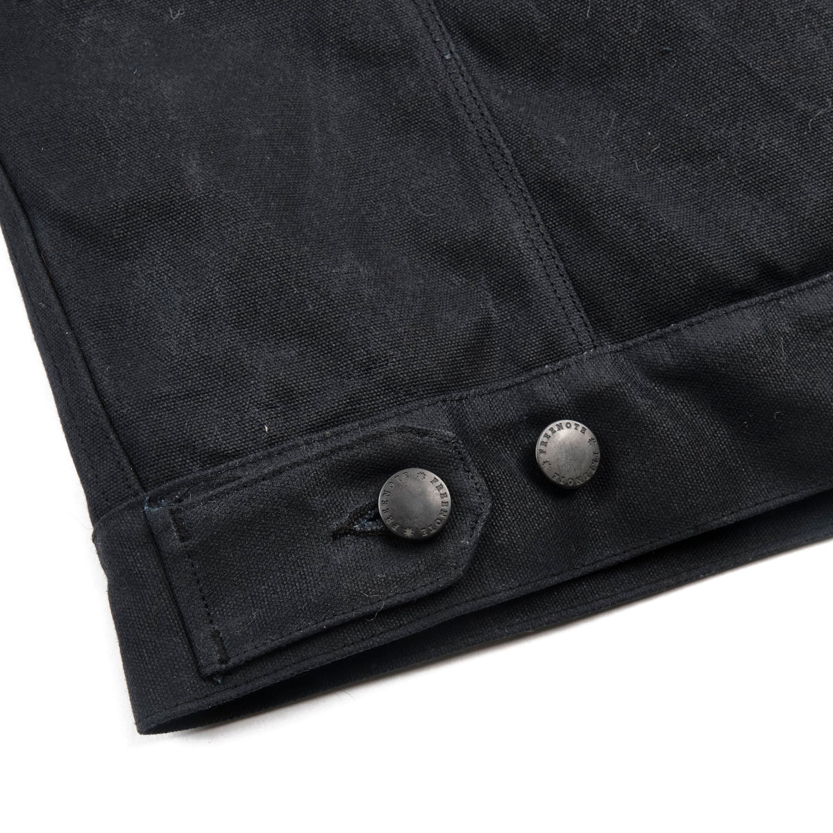 Riders Jacket Heavy Waxed Canvas Black Alpaca