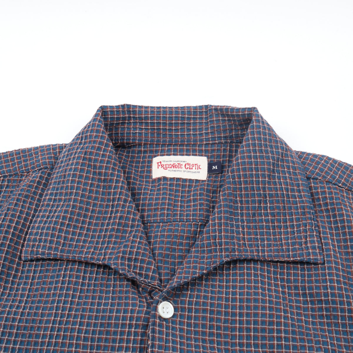 Cayucos Seersucker Blue Plaid