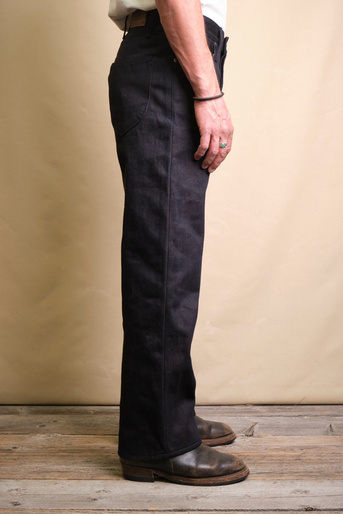 Modesto 16 ounce Indigo Brown Denim