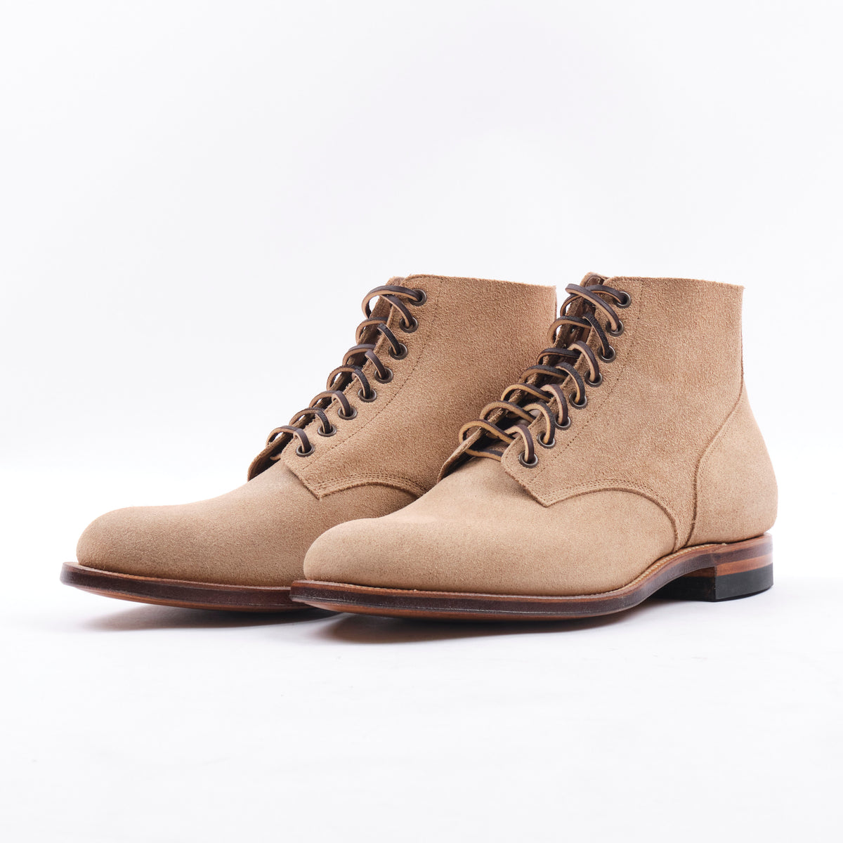 VIBERG 1940 N1 BOOT - MARINE FIELD SHOE NATURAL ROUGHOUT