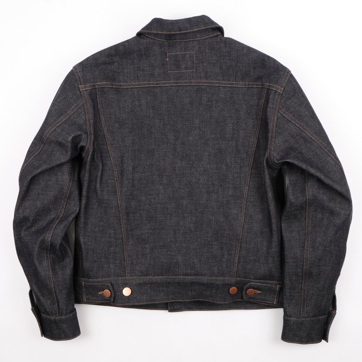High Low Denim Jacket Broken Twill