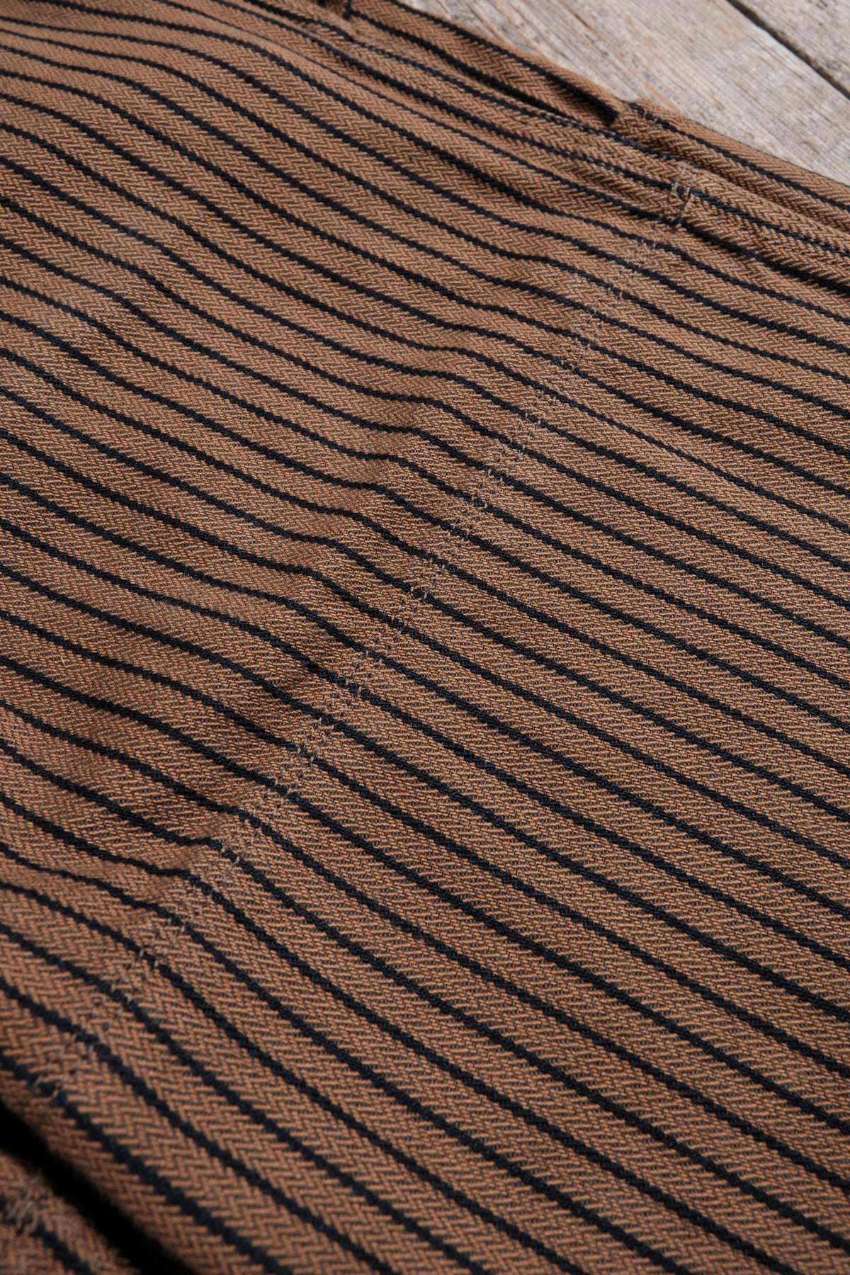 Ortega Pant Brown Herringbone Dobby