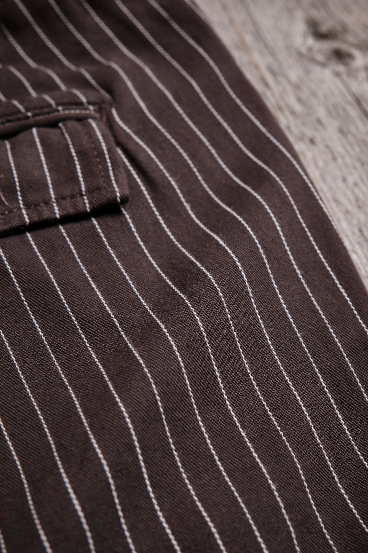 Duster Pant Brown Stripe