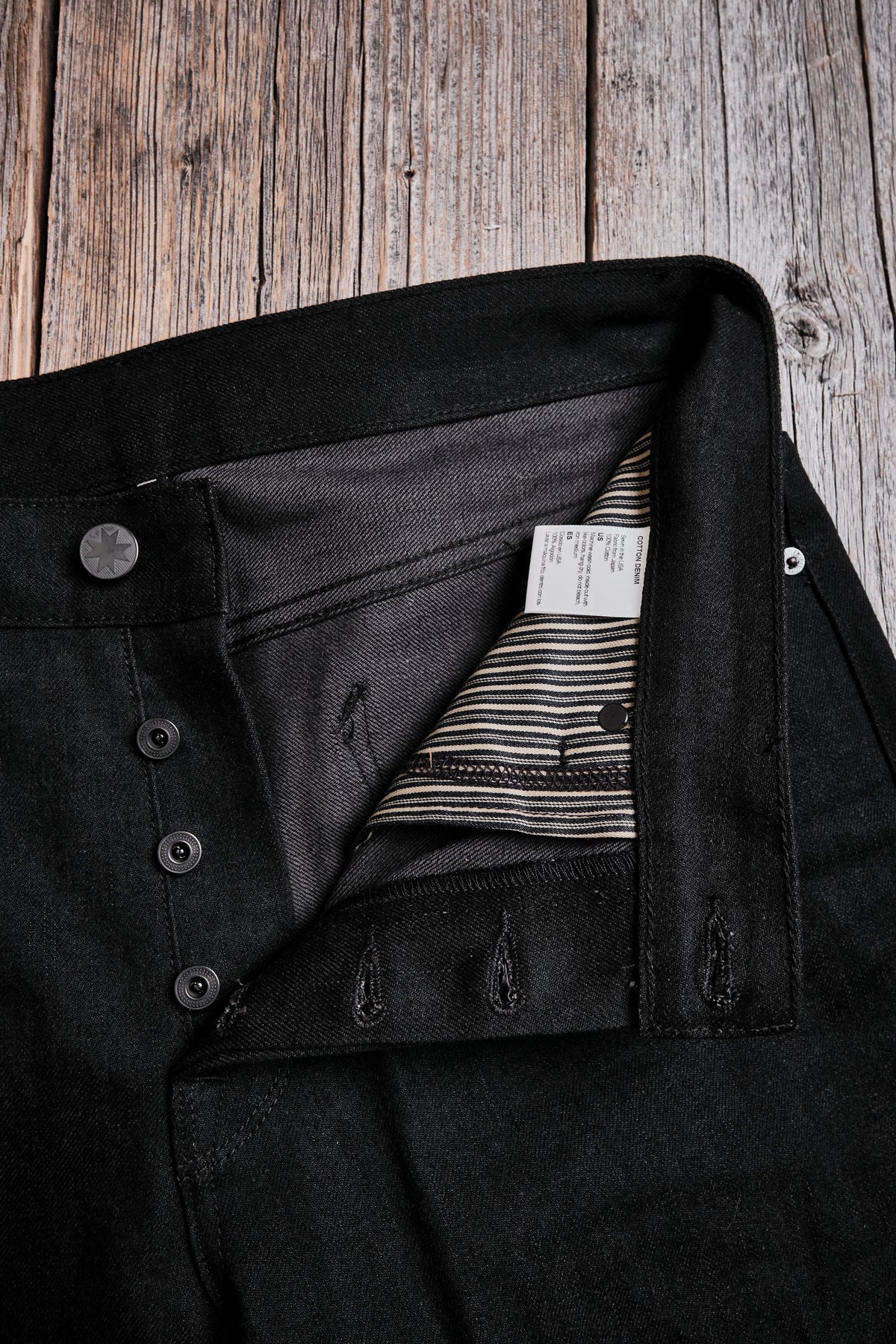 Trabuco Classic Straight 14.25 Ounce Black Grey Denim