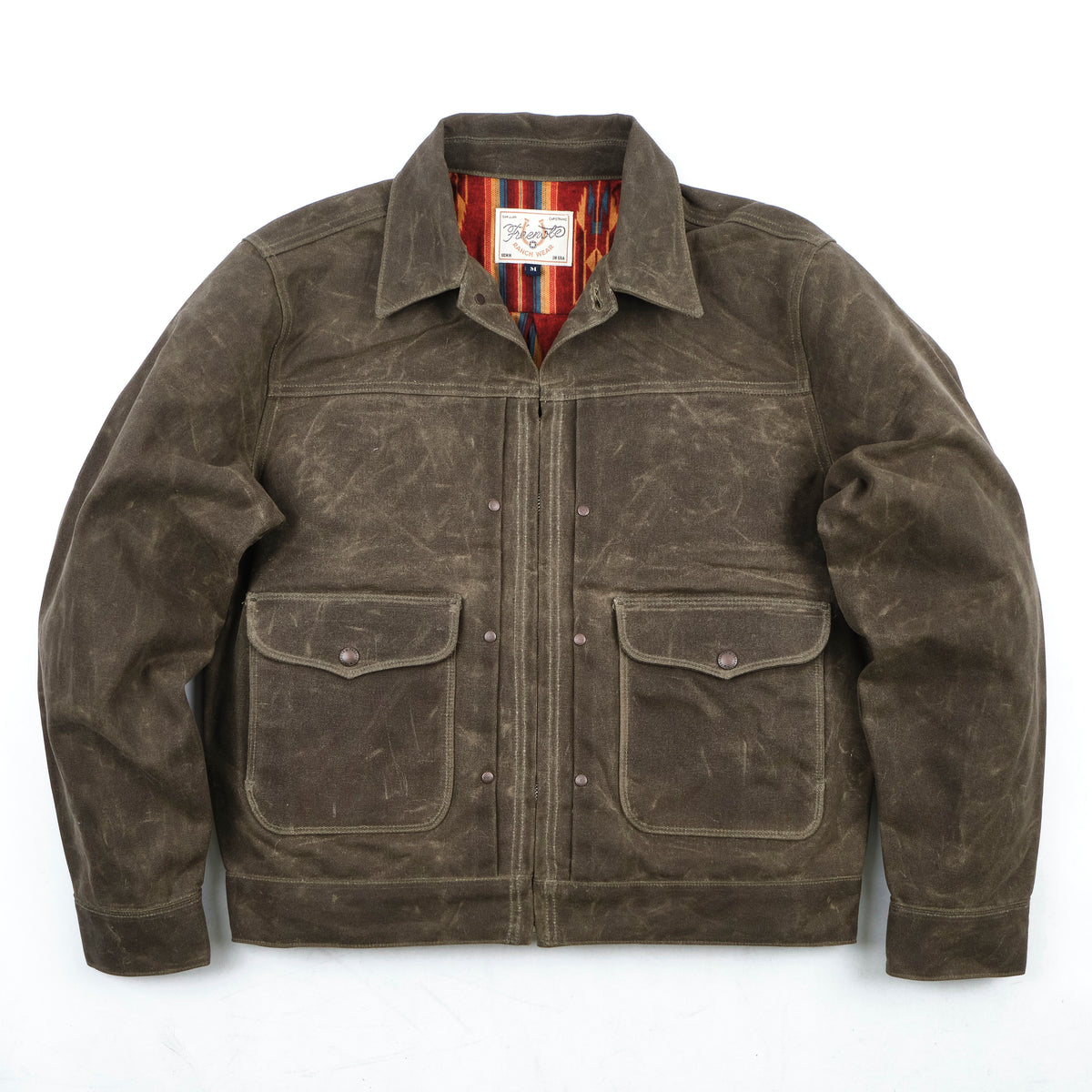 Faro Tobacco Heavy Waxed Canvas Red Southwest
