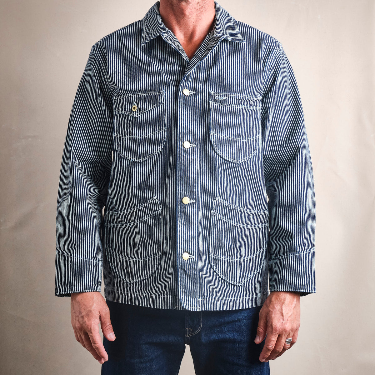 Modesto Jacket Hickory Stripe