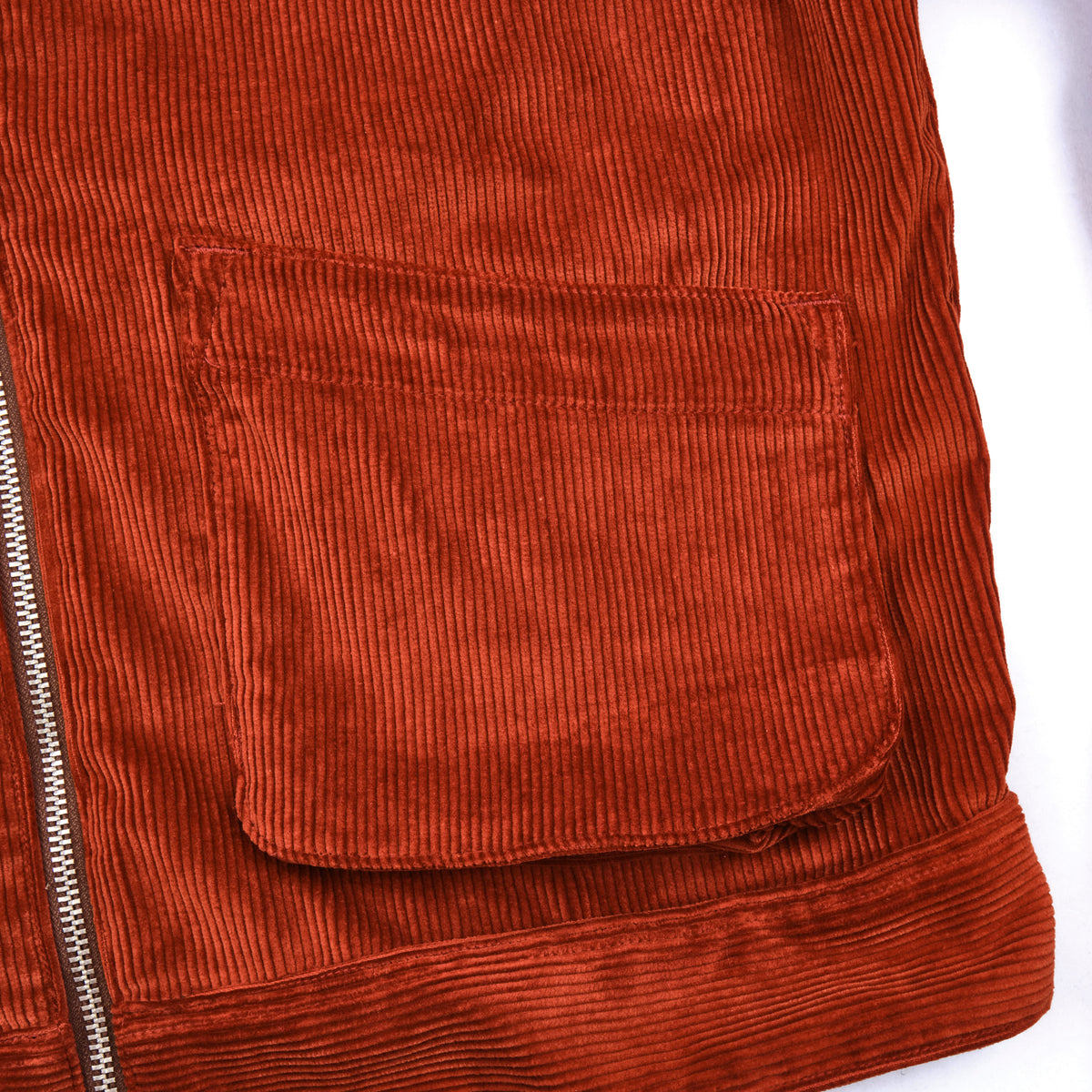 Meeks Jacket Terracotta Corduroy