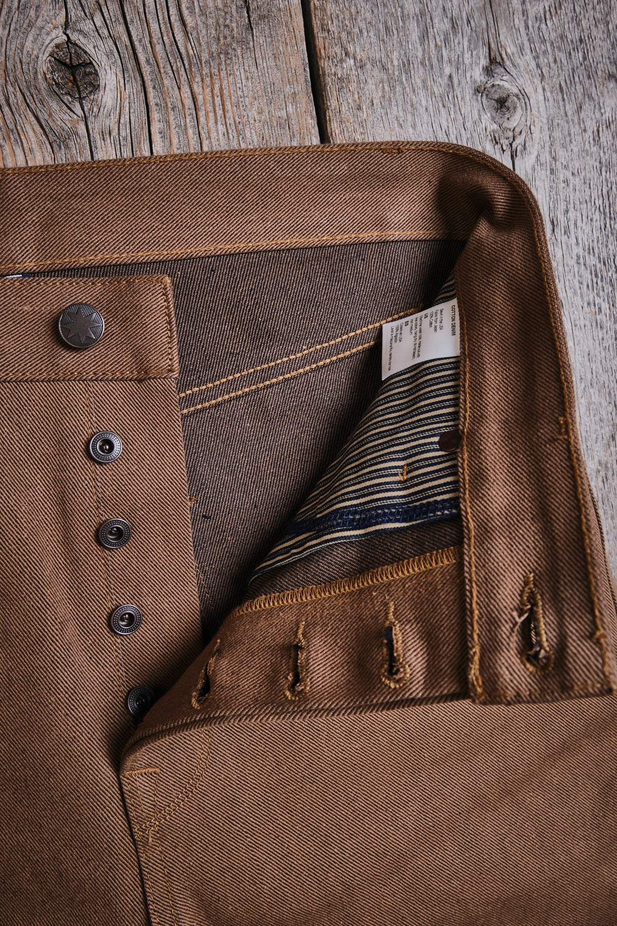 Modesto 15 Ounce Brown Denim
