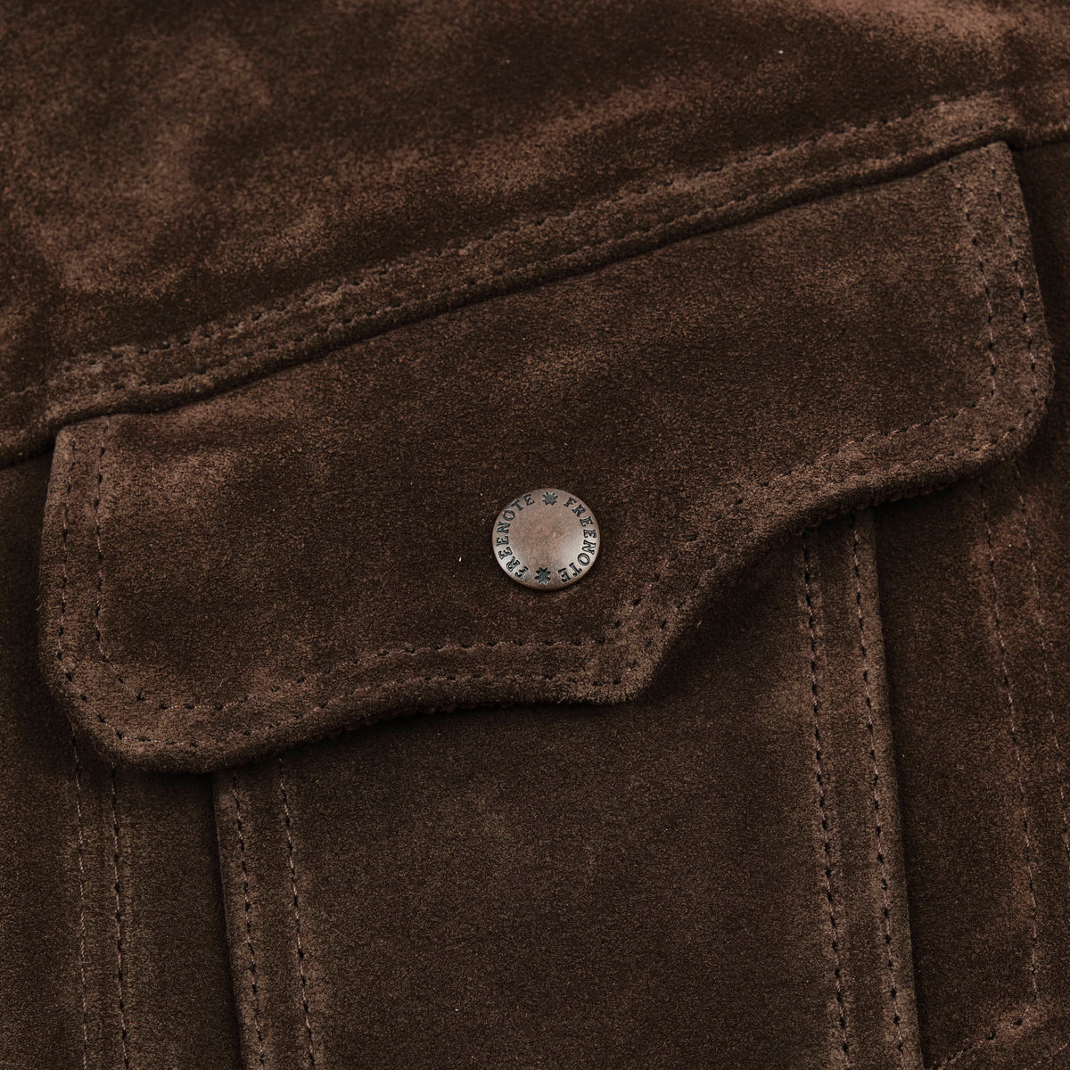 High Low 1.4mm Chocolate Suede Jacket