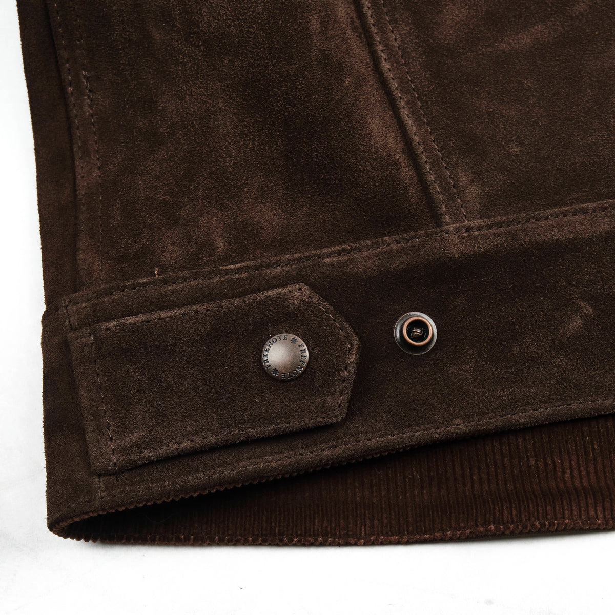 High Low 1.4mm Chocolate Suede Jacket