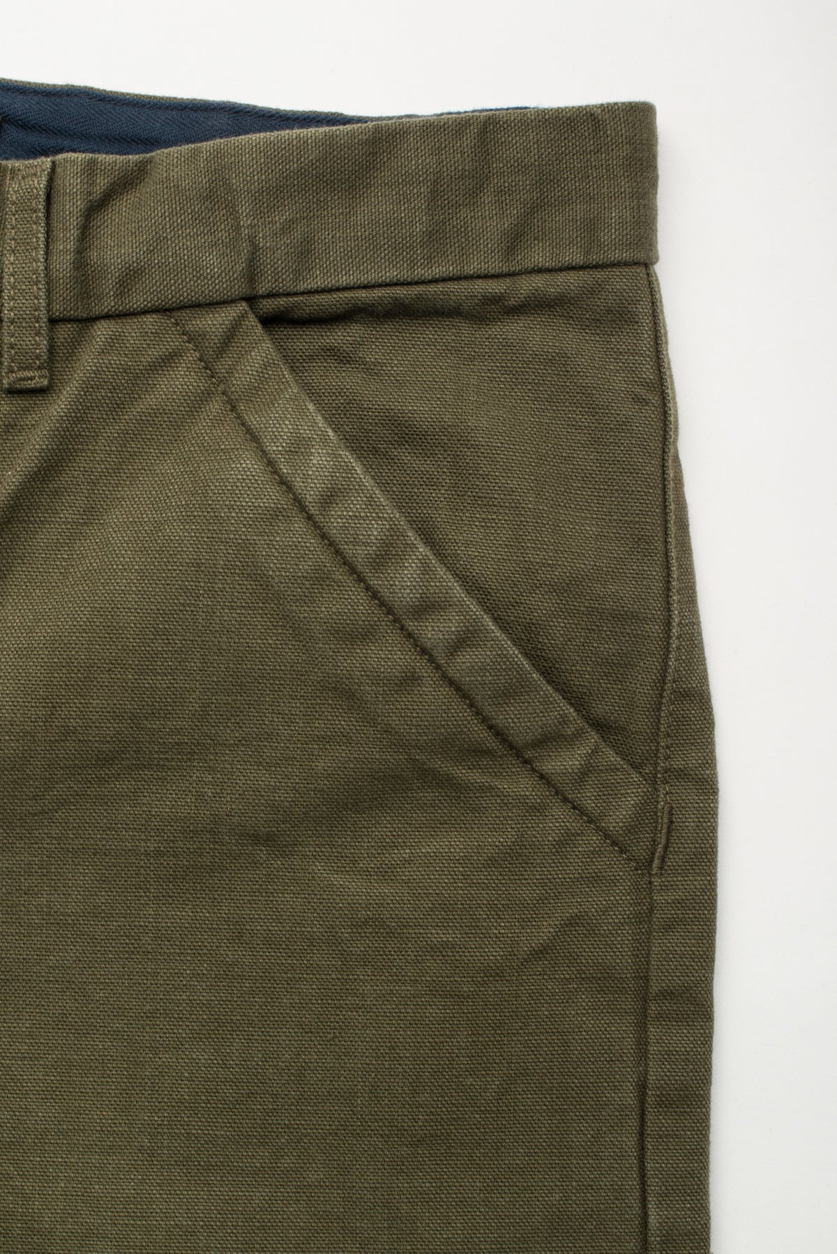 Workers Chino Slim Fit <span> 14 Ounce Slub Army Green </span>