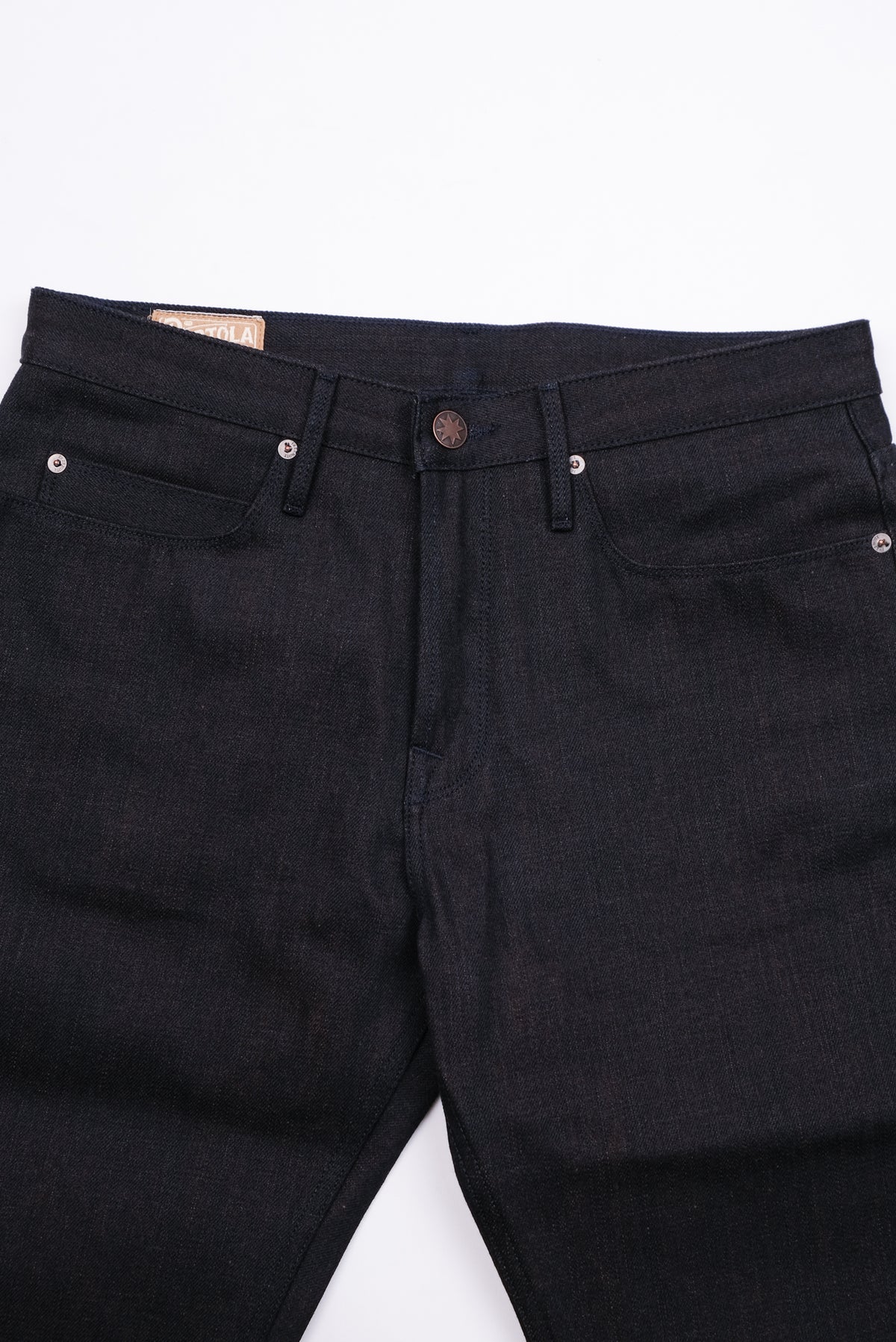Portola Classic Taper <span> 16 Ounce Indigo Brown Denim </span>