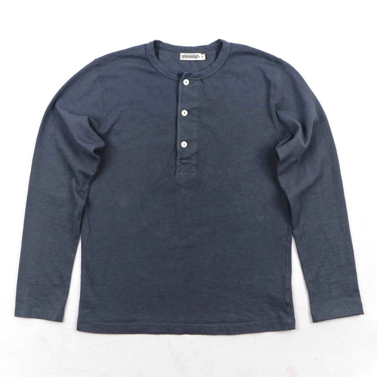 13 Ounce Henley L/S <span>Faded Blue</span>