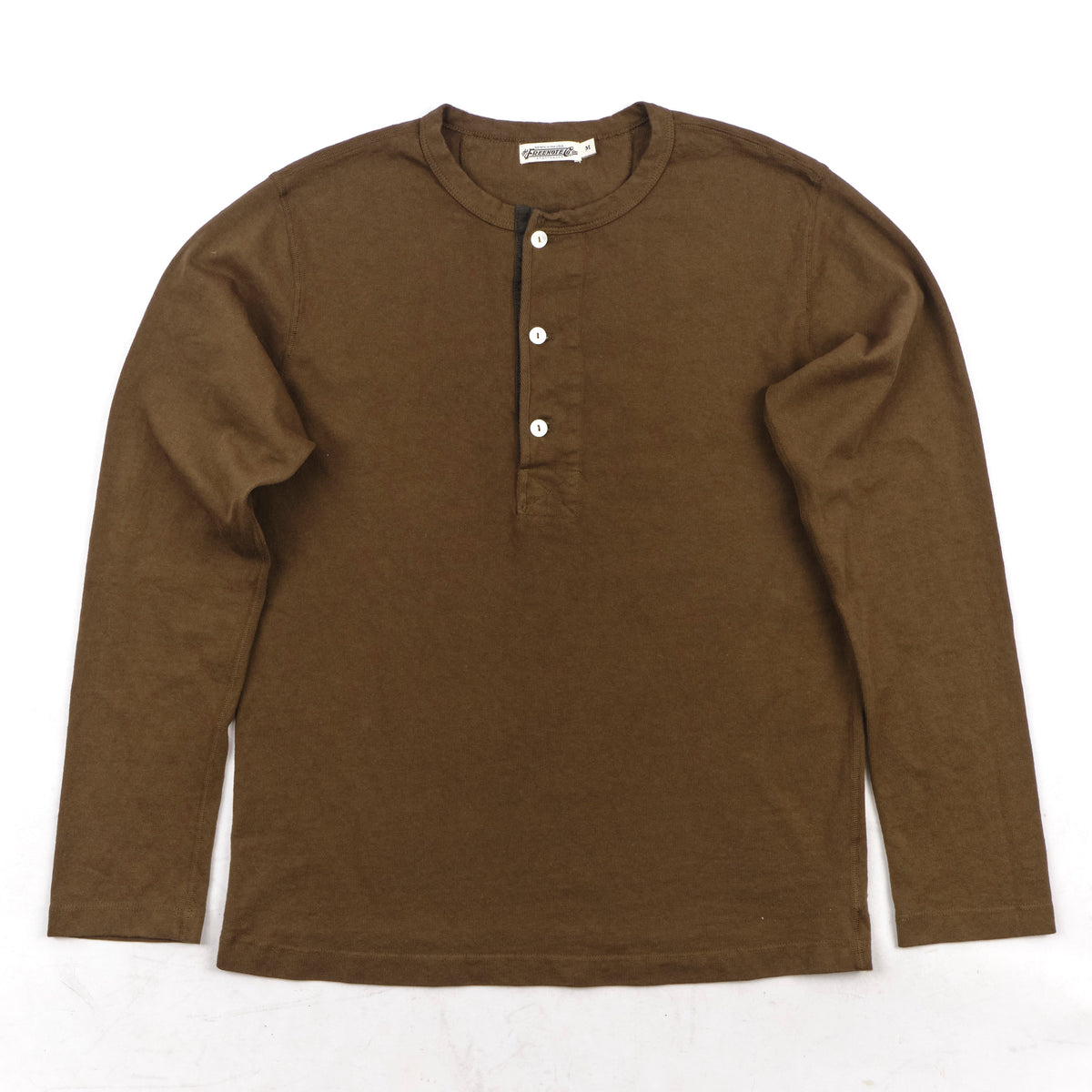 13 Ounce Henley L/S Cedar