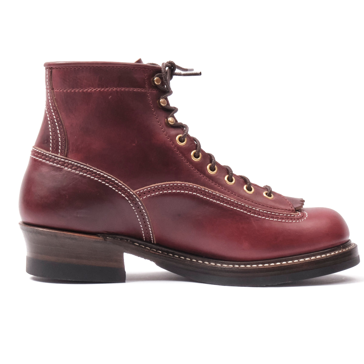 John Lofgren Donkey Puncher Boots Horween Burgundy Chromexcel