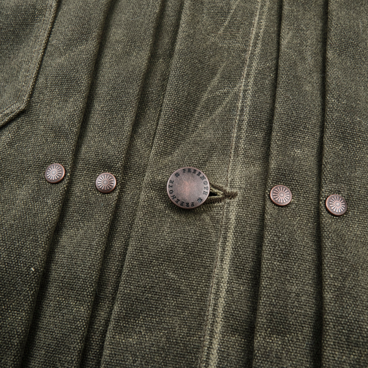 Riders Jacket Heavy Waxed Canvas Olive Alpaca