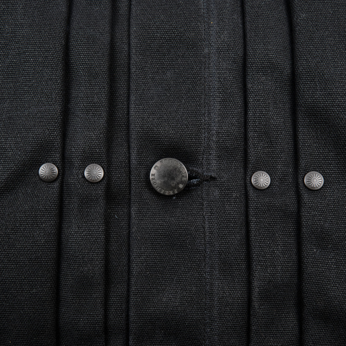 Riders Jacket Heavy Waxed Canvas Black Alpaca
