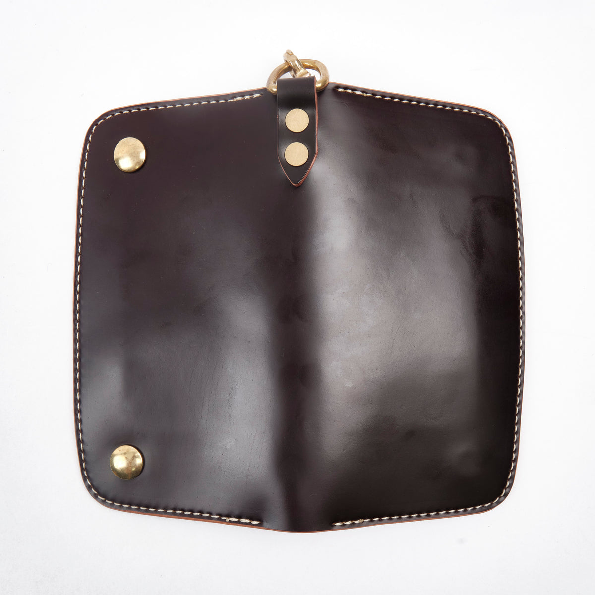 GOLDEN AGE SUPPLY CO. - MARYAM SHELL CORDOVAN BURGUNDY - TRUCKER WALLET