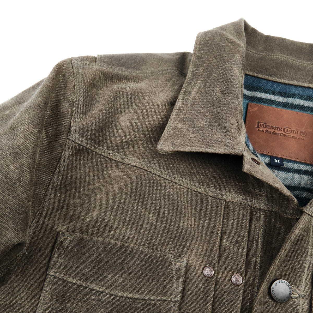 Riders Jacket Heavy Waxed Canvas Tobacco Wool