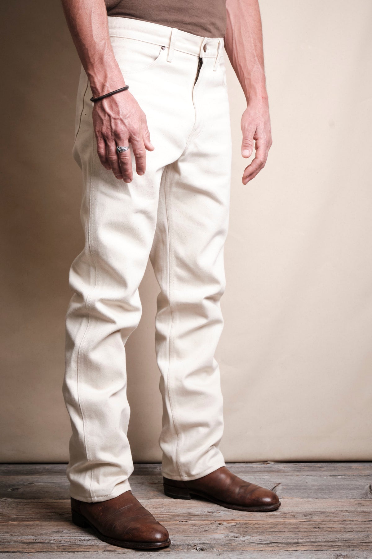 Wilkes Western <span>14 Ounce Ecru Denim </span>