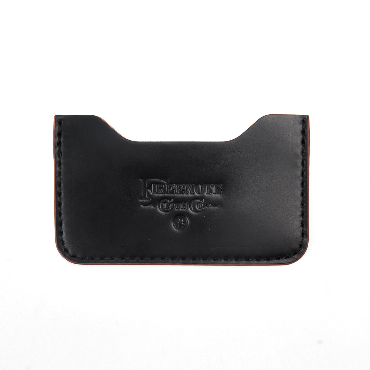 GOLDEN AGE SUPPLY CO. - MARYAM SHELL CORDOVAN NERO - MINIMALIST CARD WALLET