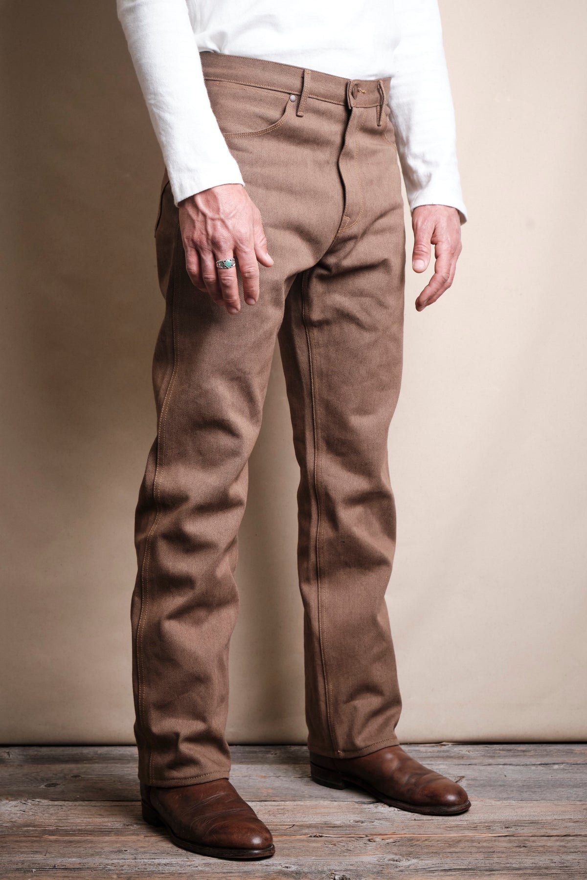 Wilkes Western <span>15 Ounce Brown Denim </span>