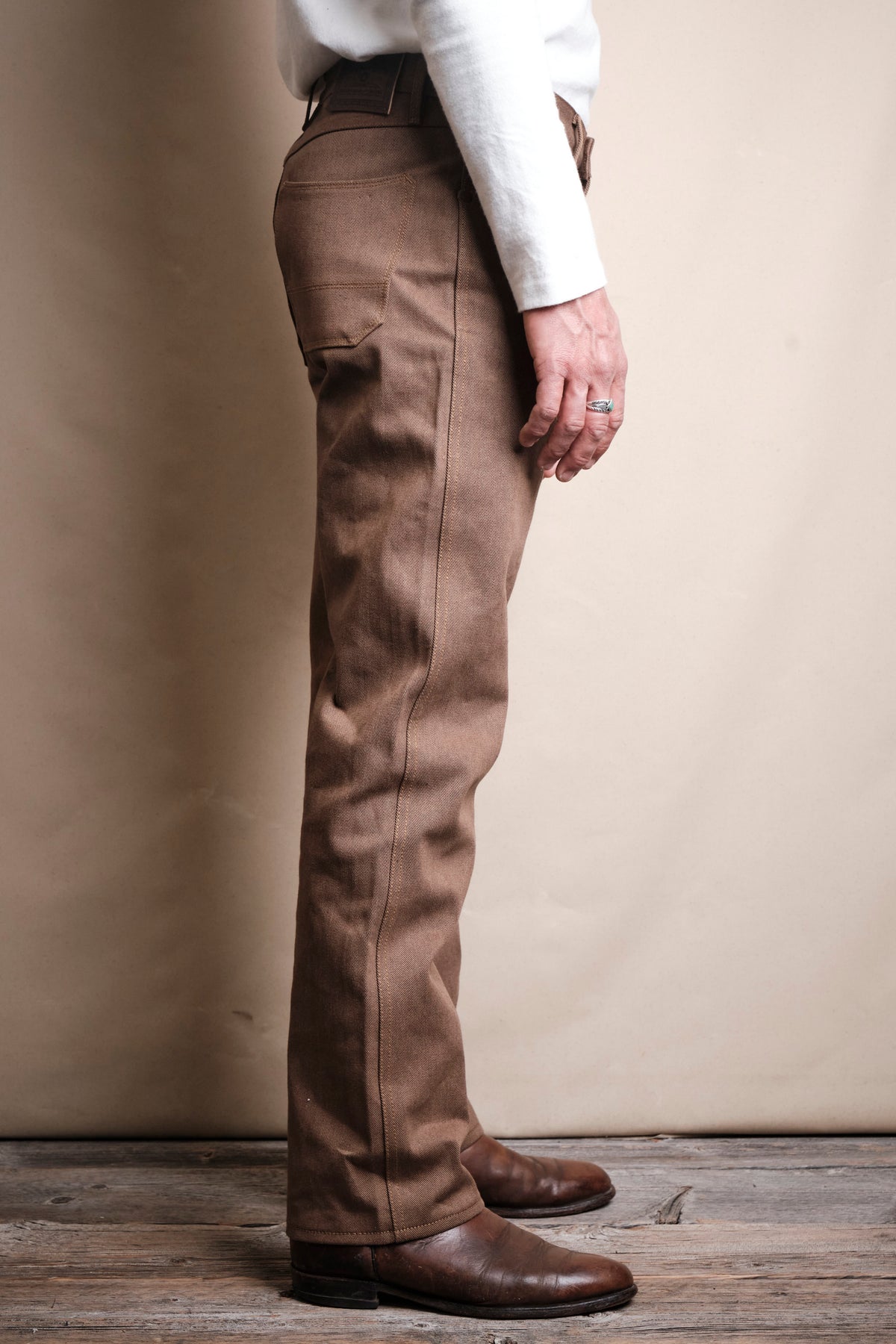 Wilkes Western <span>15 Ounce Brown Denim </span>