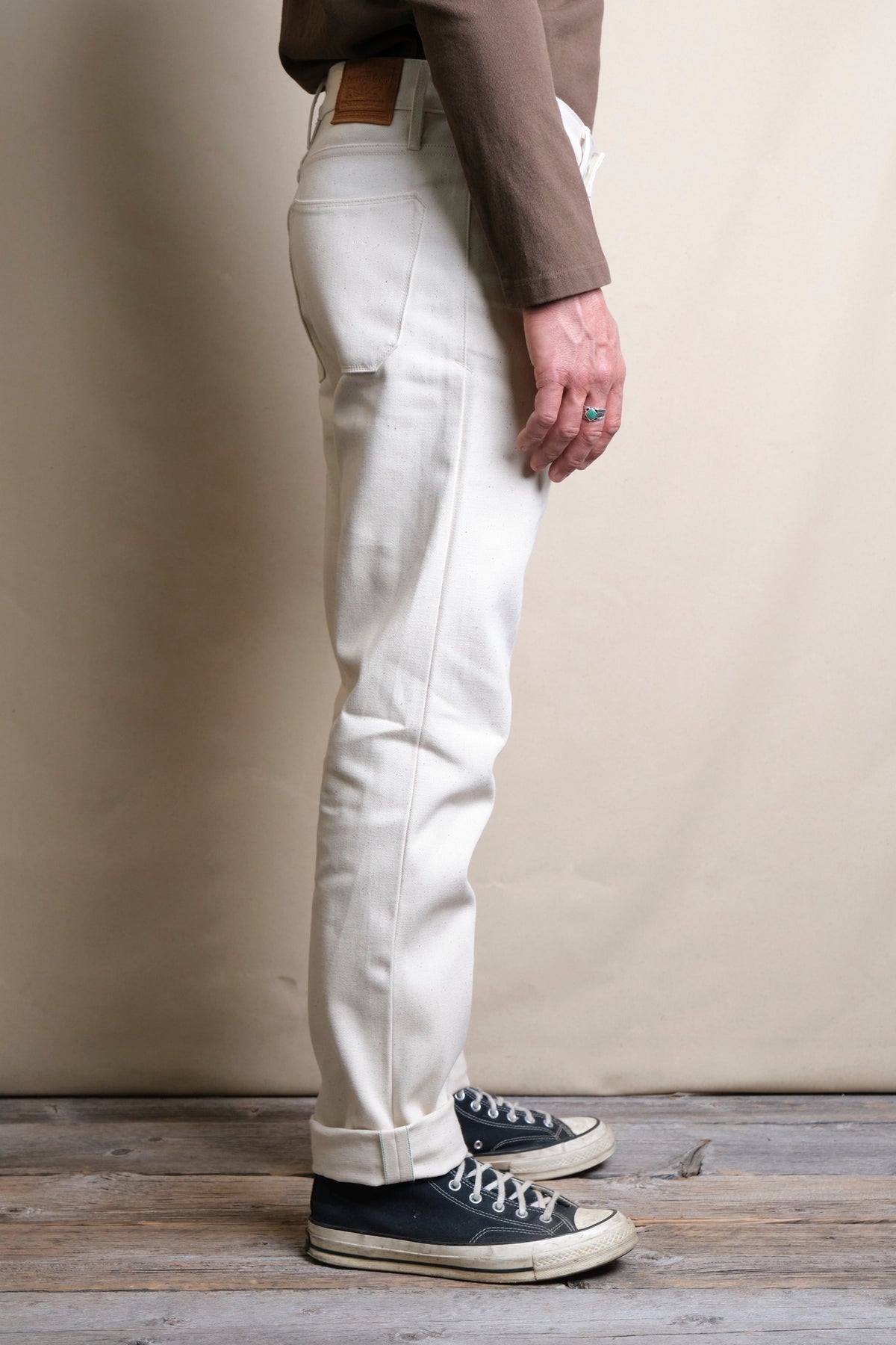 Portola Classic Taper 14 Ounce Ecru Denim