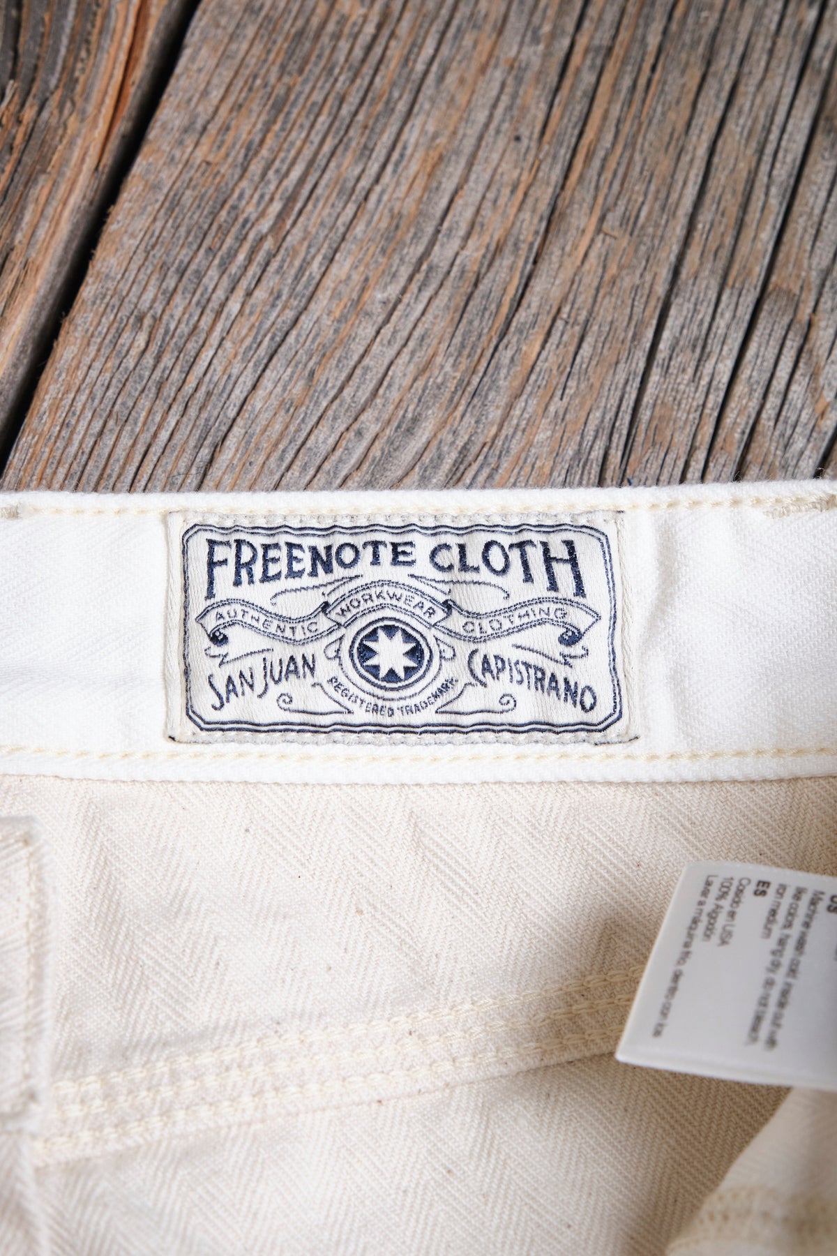 Ortega Pant 13 Ounce Natural Herringbone