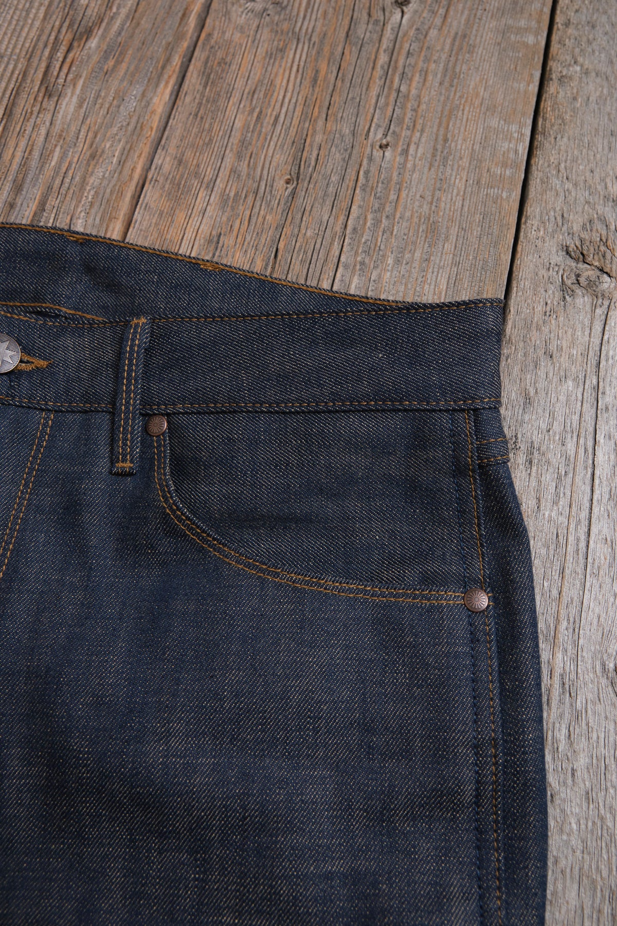 Wilkes Western 13 Ounce Natural Rinsed Denim