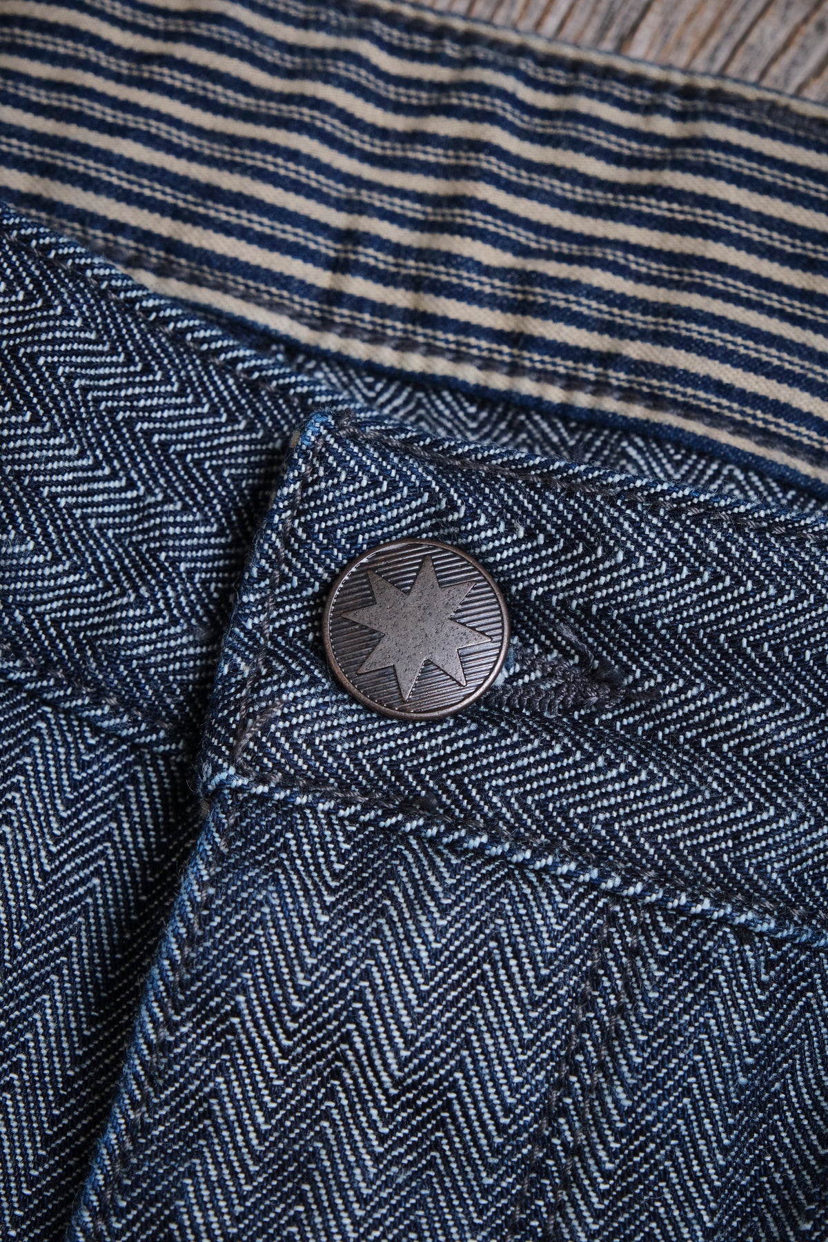 Ortega Pant 13 Ounce Grey Herringbone