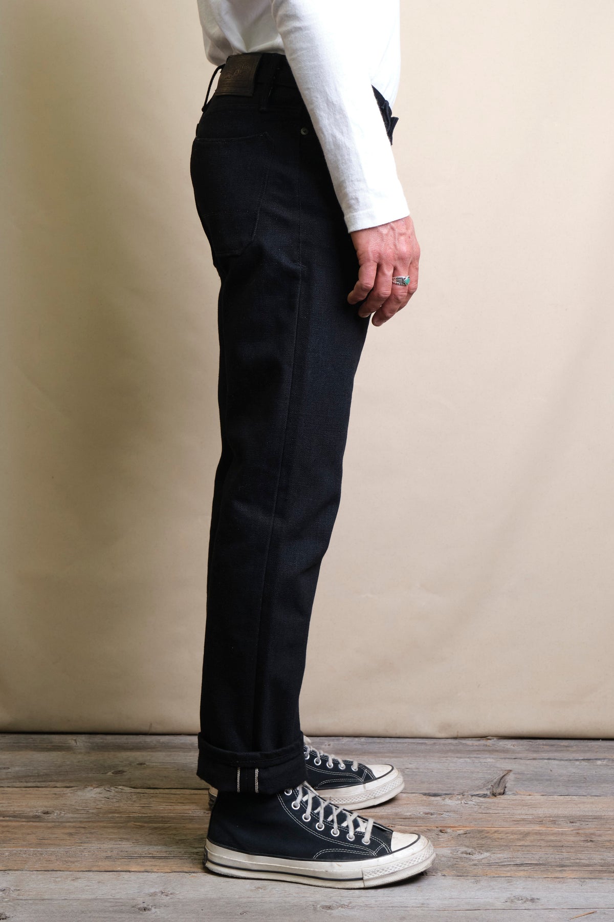 Trabuco Classic Straight <span> 17 Ounce Black Denim </span>