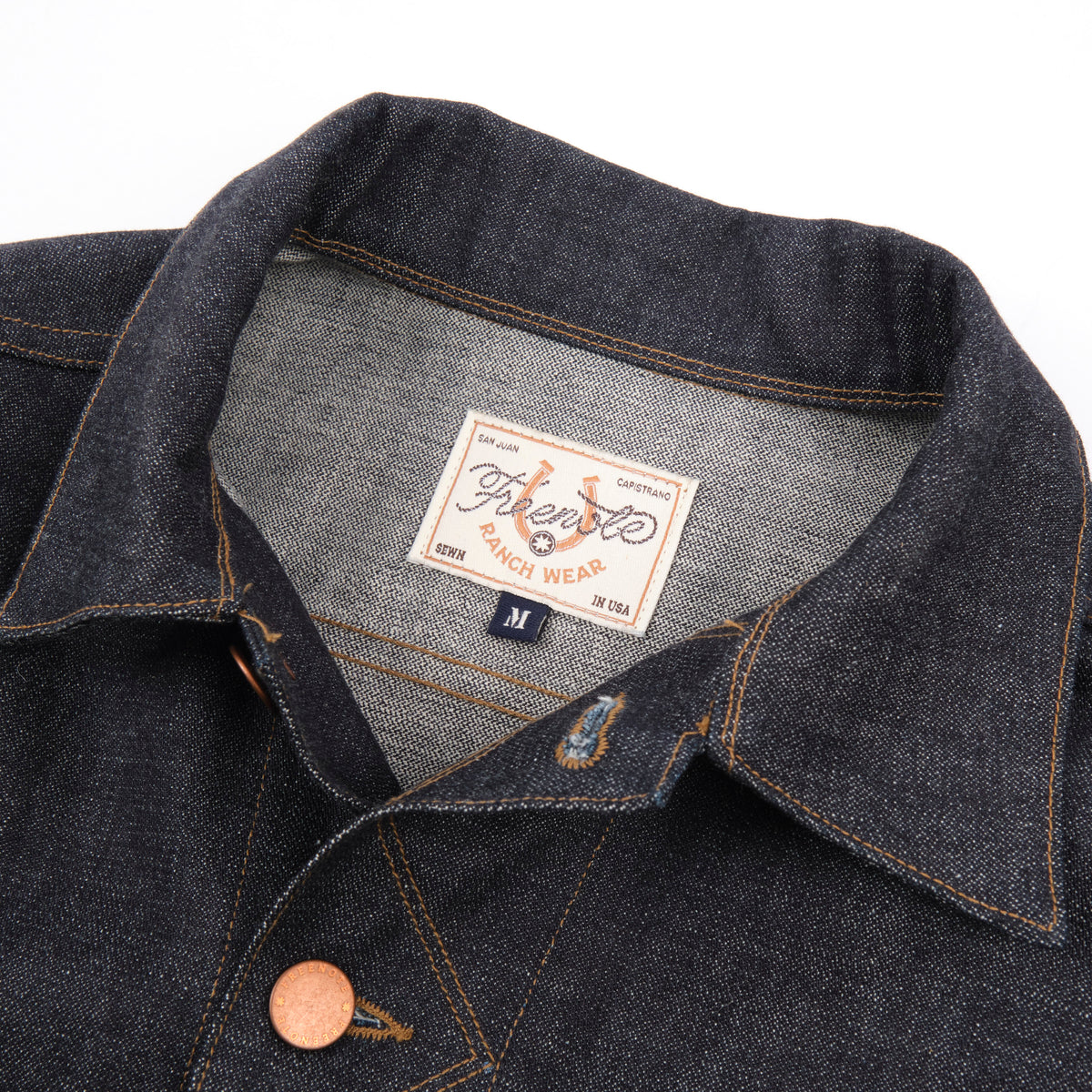 High Low Denim Jacket Broken Twill