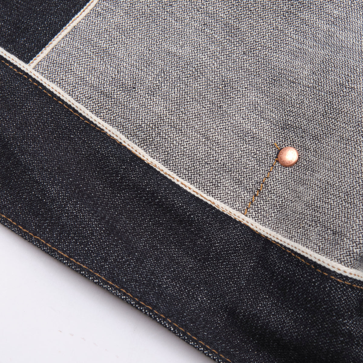 High Low Denim Jacket Broken Twill