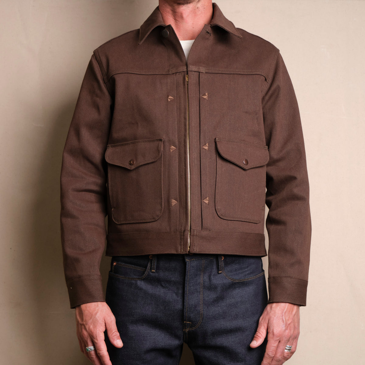 Faro Jacket Brown Denim