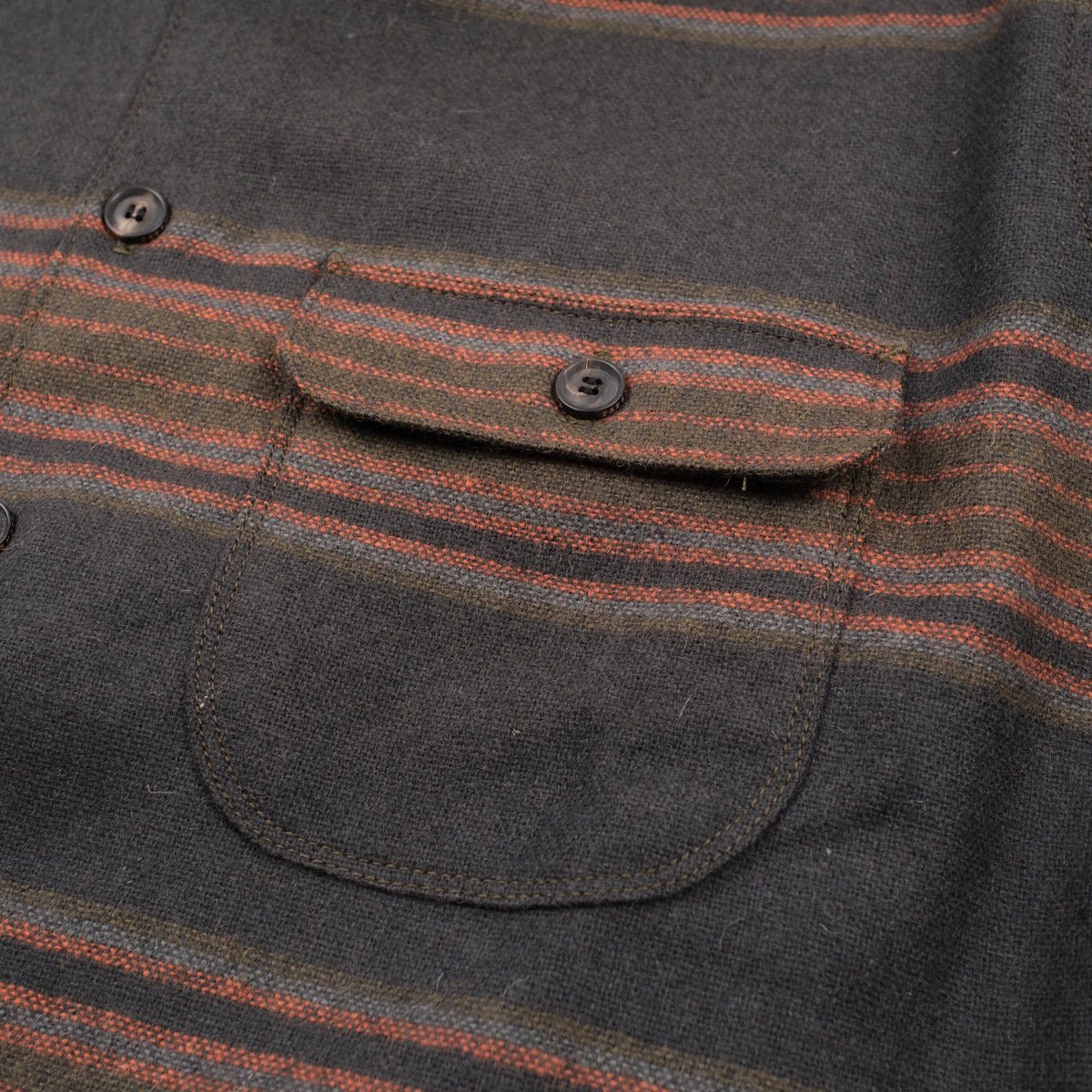Benson Black Stripe Wool