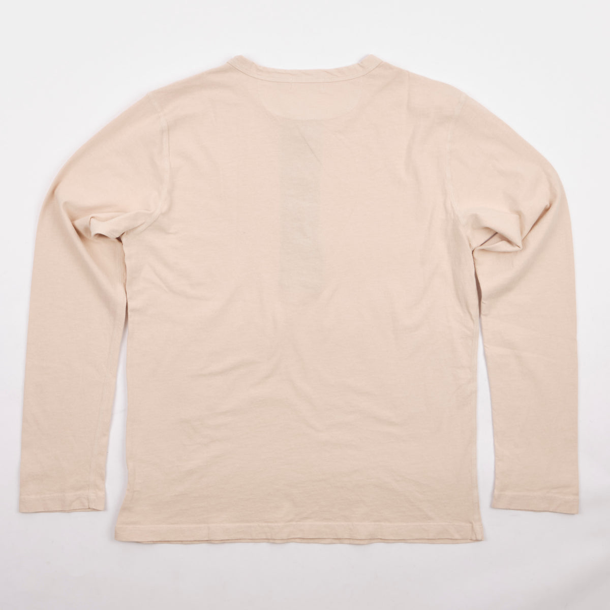 9 Ounce Henley L/S Cream
