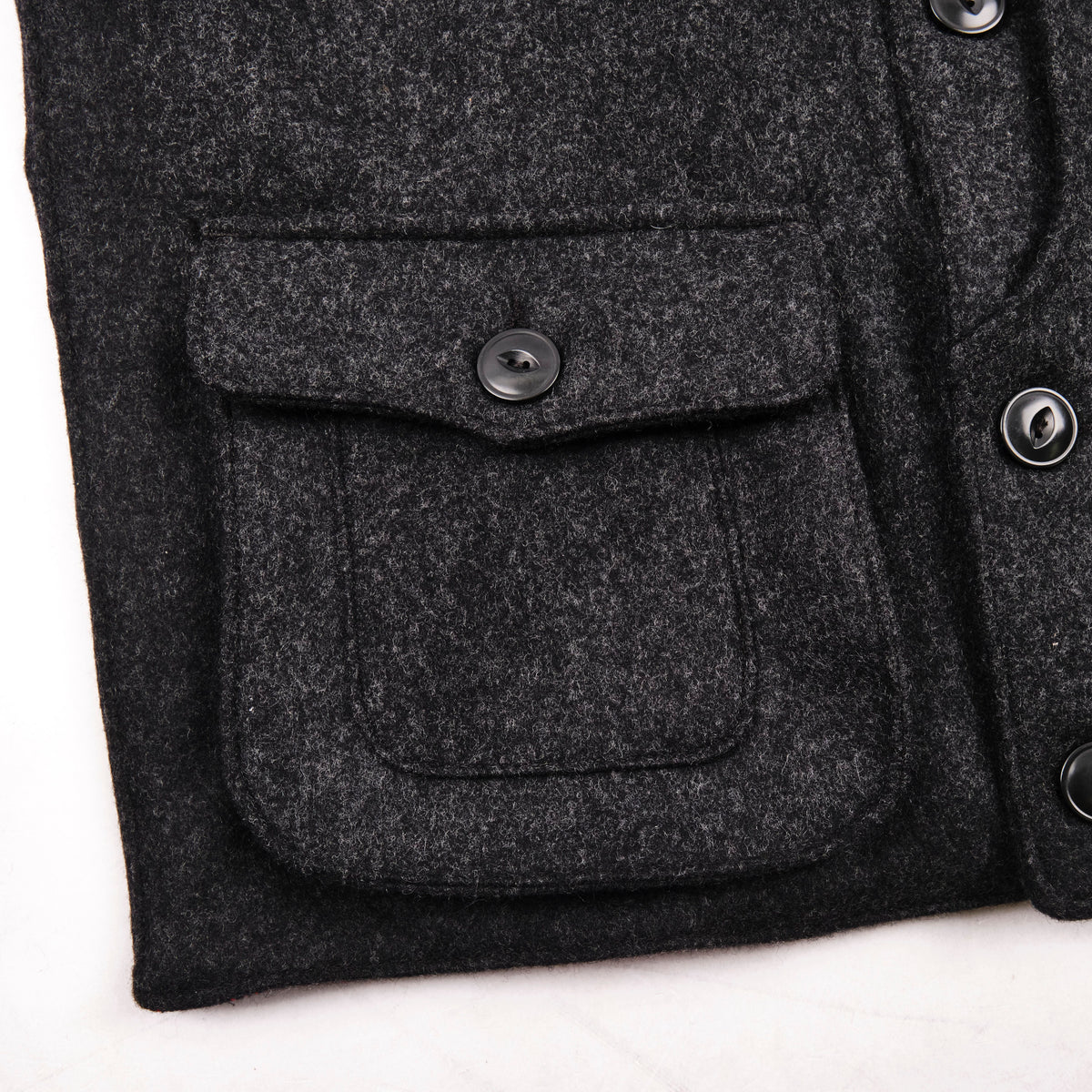 Keynot Black Wool Hunting Vest