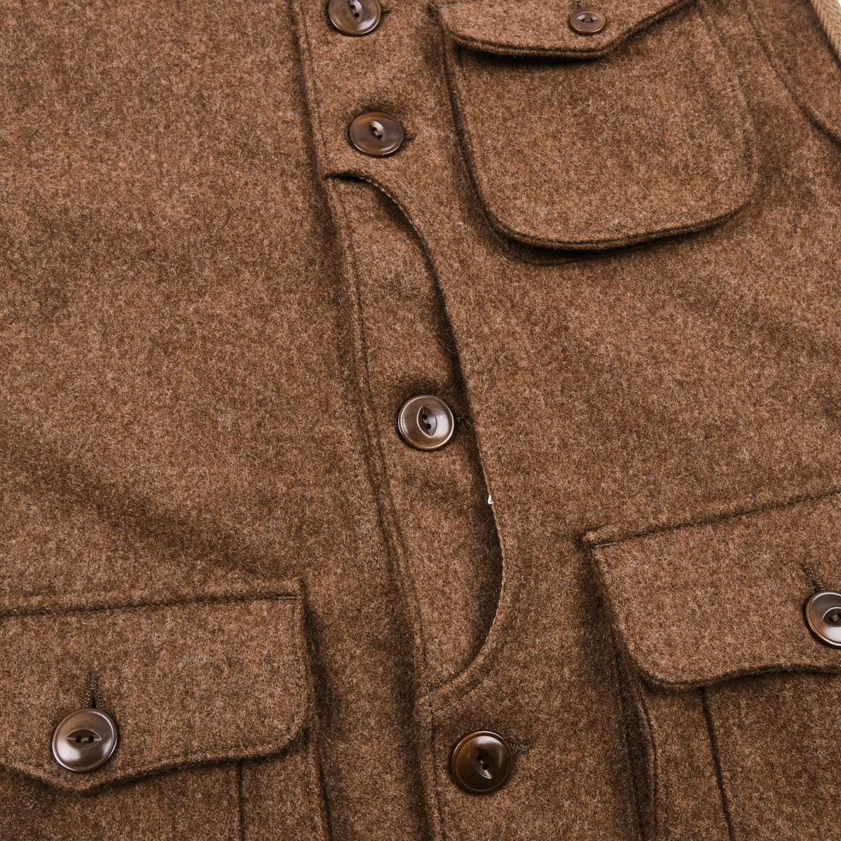 Keynot Brown Wool Hunting Vest