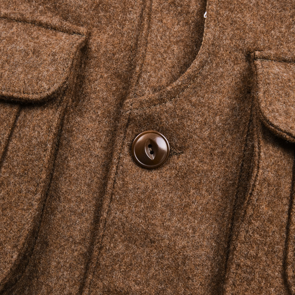 Keynot Brown Wool Hunting Vest
