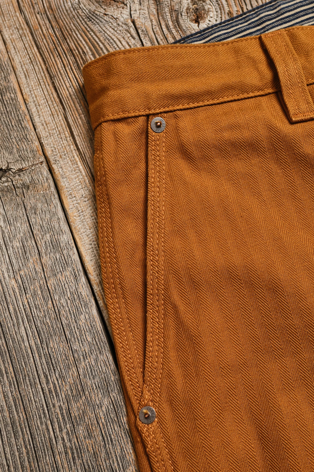 Ortega Pant 13 Ounce Rust Herringbone