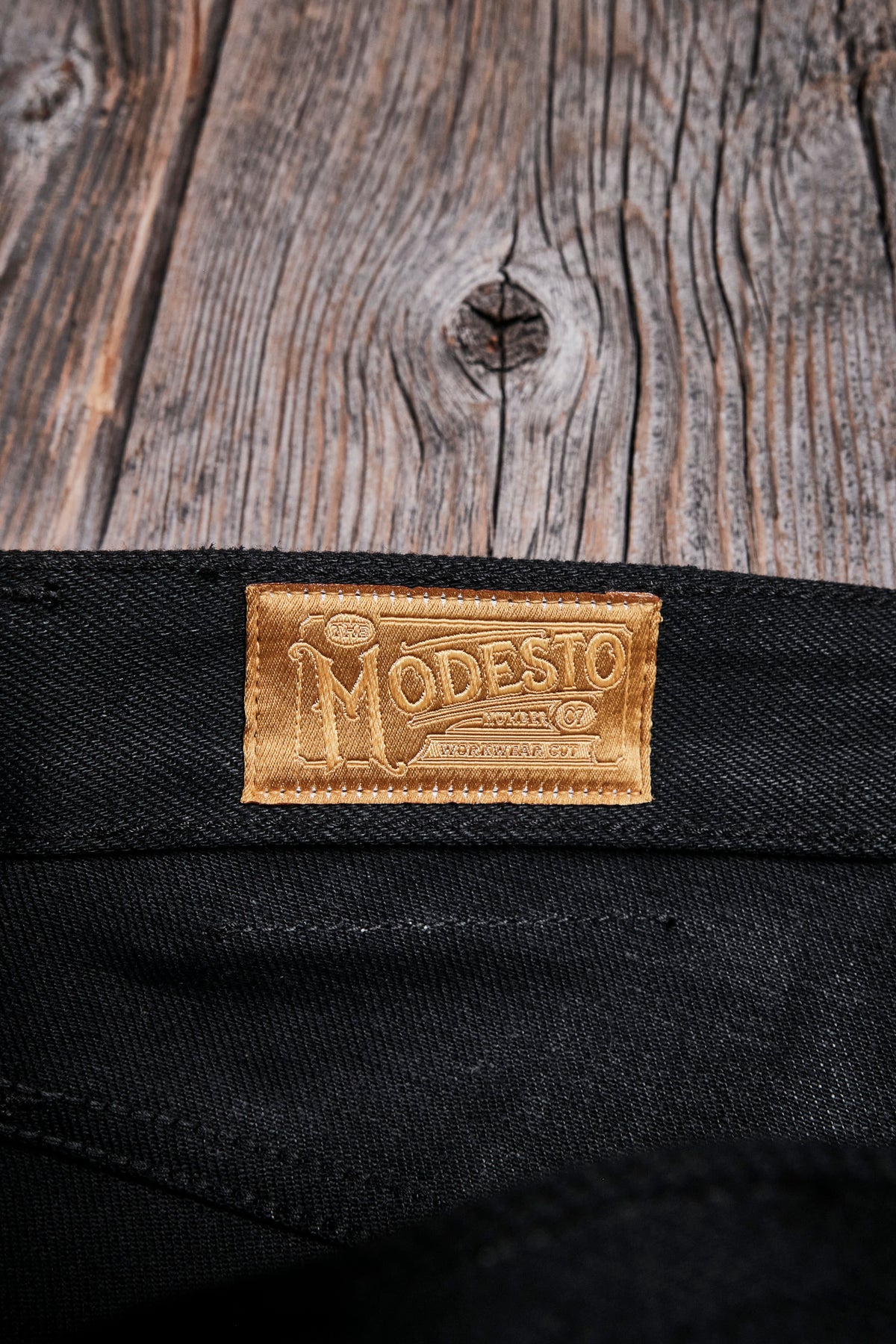 Modesto 15.75 Ounce Black Denim