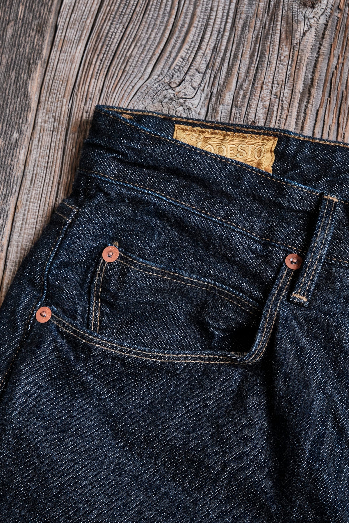 Modesto 14.50 Ounce Indigo Unsanforized Denim