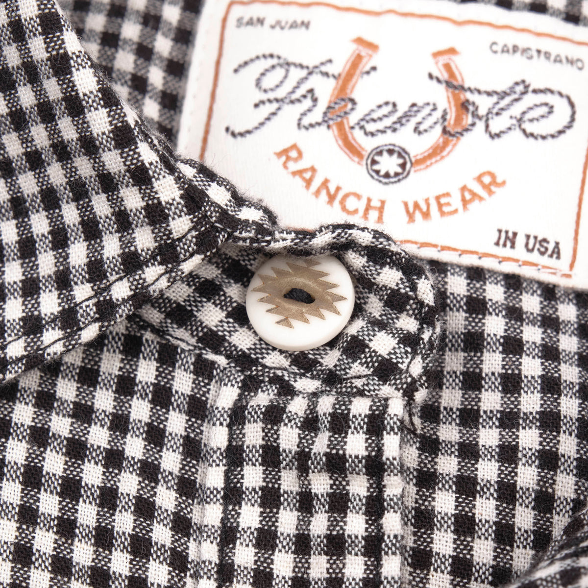 Bodie S/S Black Gingham