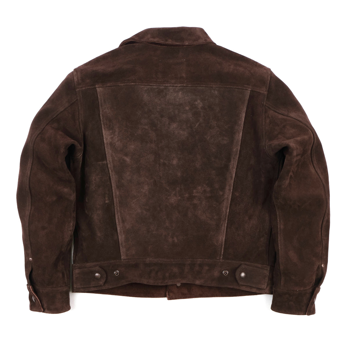 High Low 1.4mm Chocolate Suede Jacket