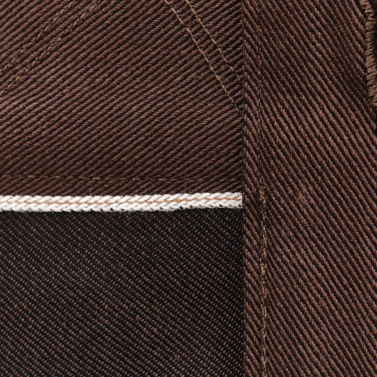 High Low 15 Ounce Dark Brown Denim Jacket