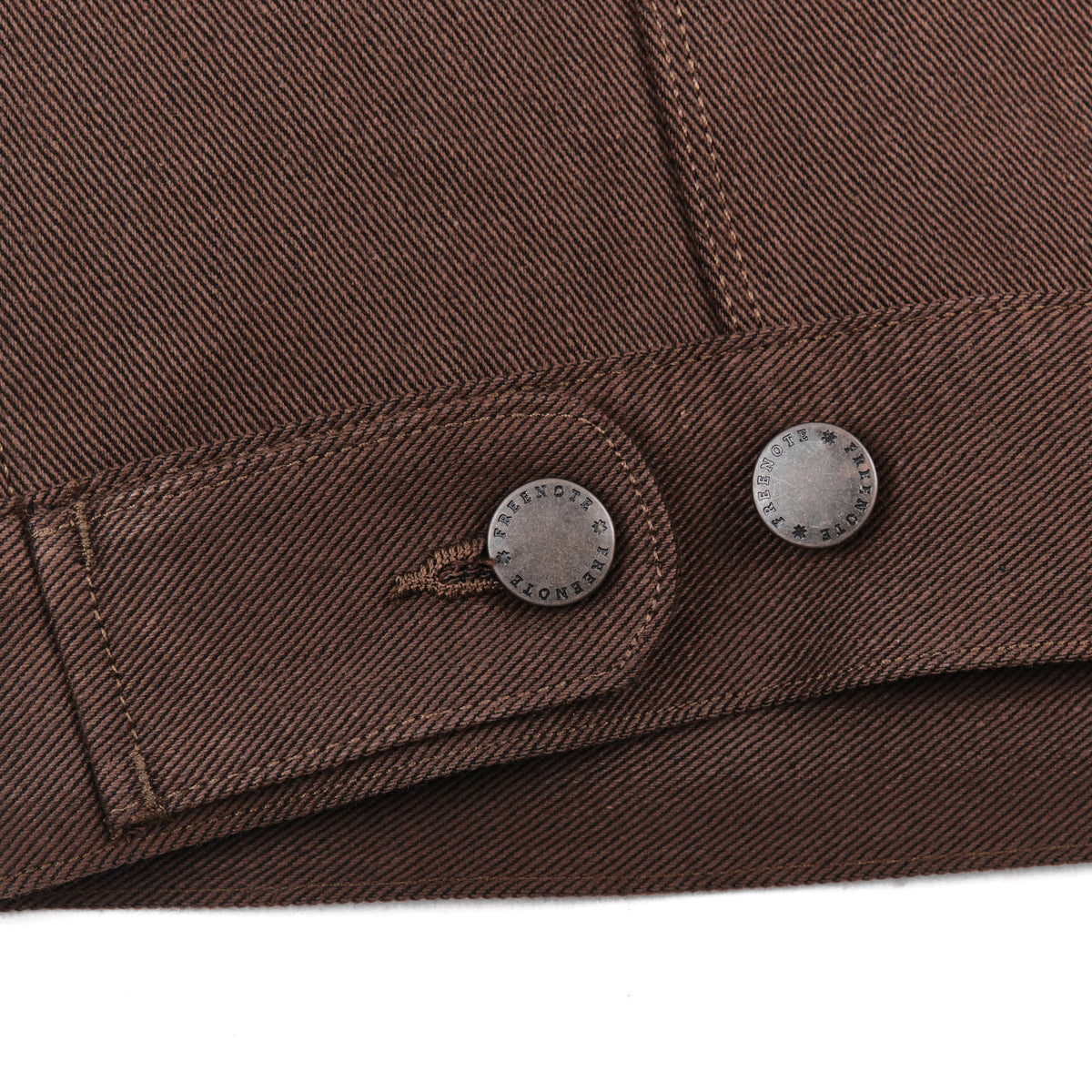 High Low 15 Ounce Dark Brown Denim Jacket
