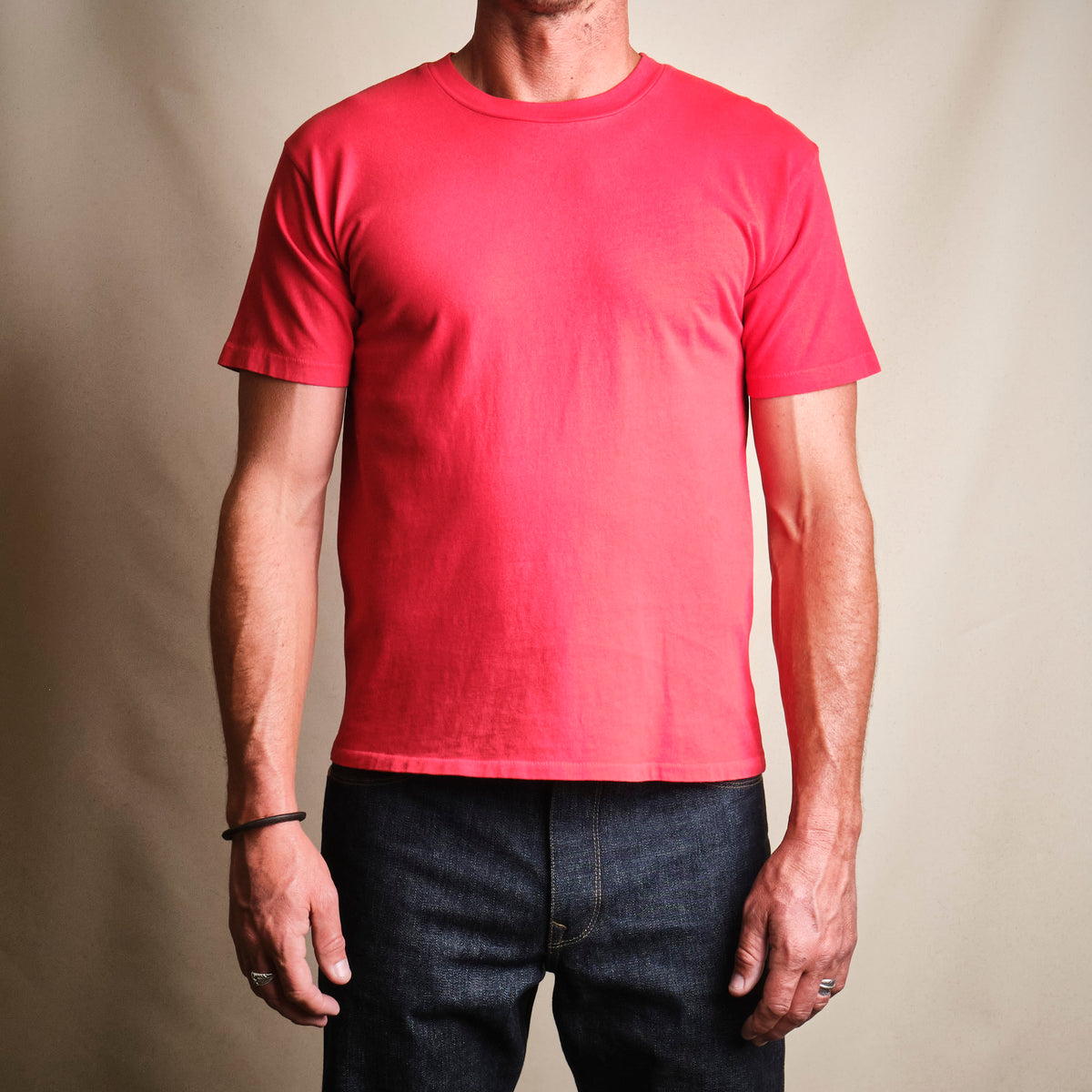 9 ounce Pocketless T-Shirt Vintage Red